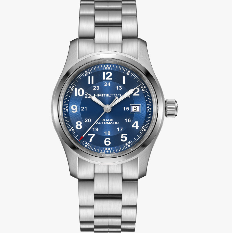 Hamilton Khaki Field Blue Dial Auto 42mm Men's Watch H70605140