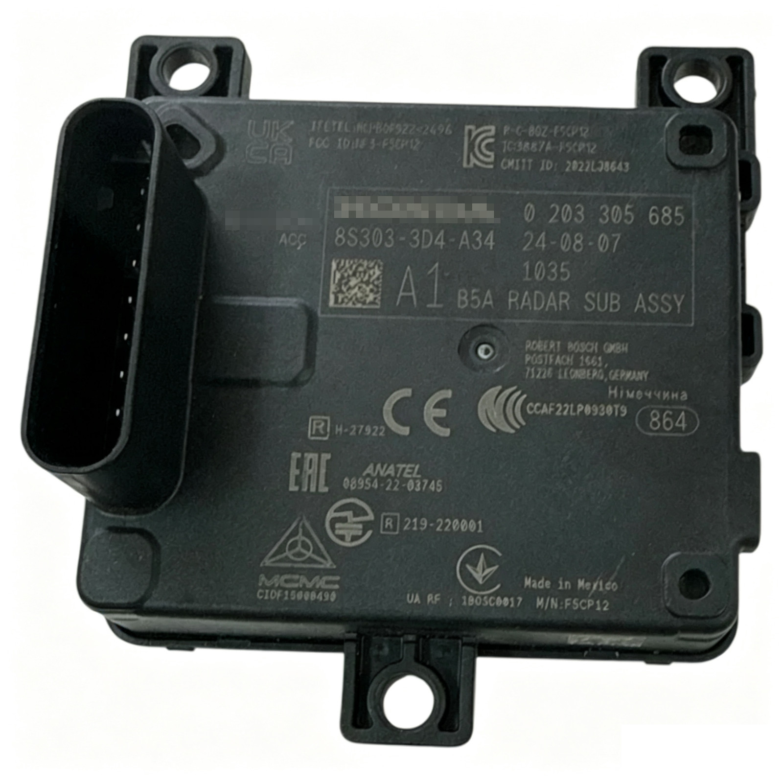 For 23-25 HONDA CR-V Hybrid Sport Touring Cruise Radar Sensor 8S303-3D4-A34 OEM For 23-25 HONDA CR-V Hybrid Sport Touring Cruise Radar Sensor 8S303-3D4-A34 OEM