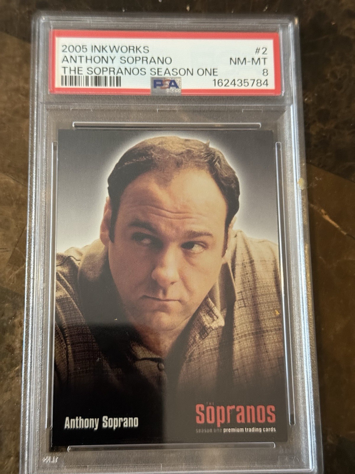2005 Inkworks The Sopranos #2 Tony Soprano Rookie -PSA 8