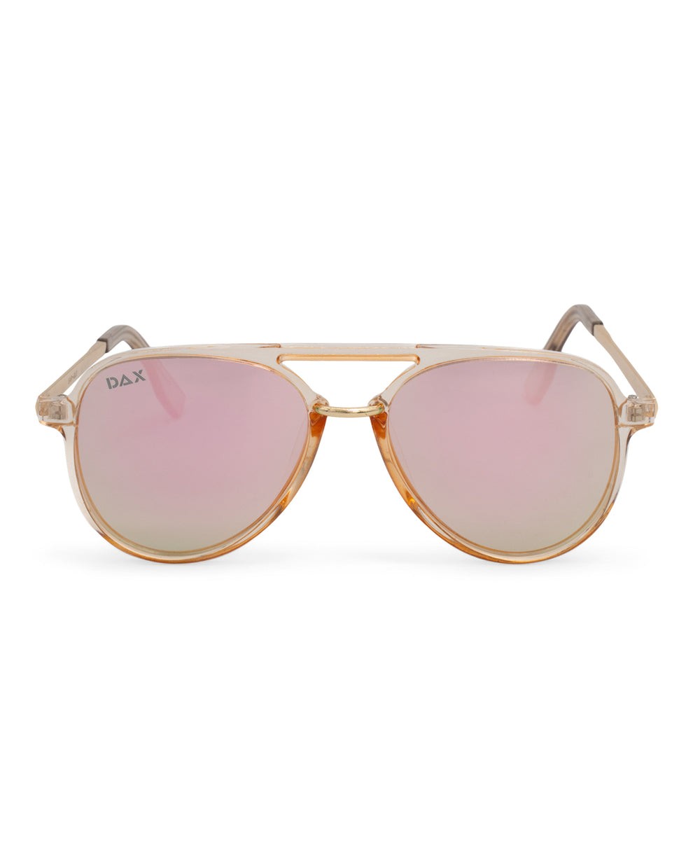 DAX Eyewear Earhart Gold Women\'s Large Aviator Sunglasses New in Box