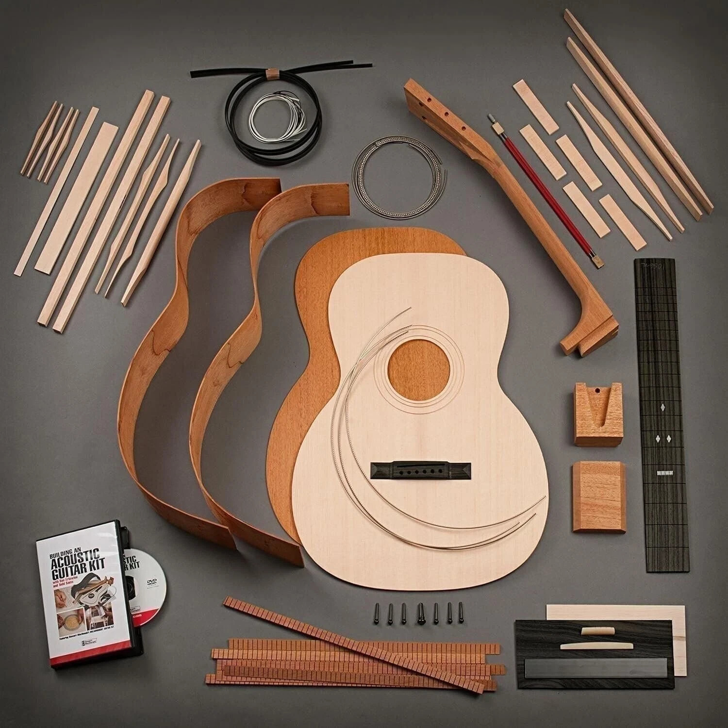 StewMac OOO Acoustic Guitar Kit #5297- Build Your Own Guitar StewMac OOO Acoustic Guitar Kit #5297- Build Your Own Guitar