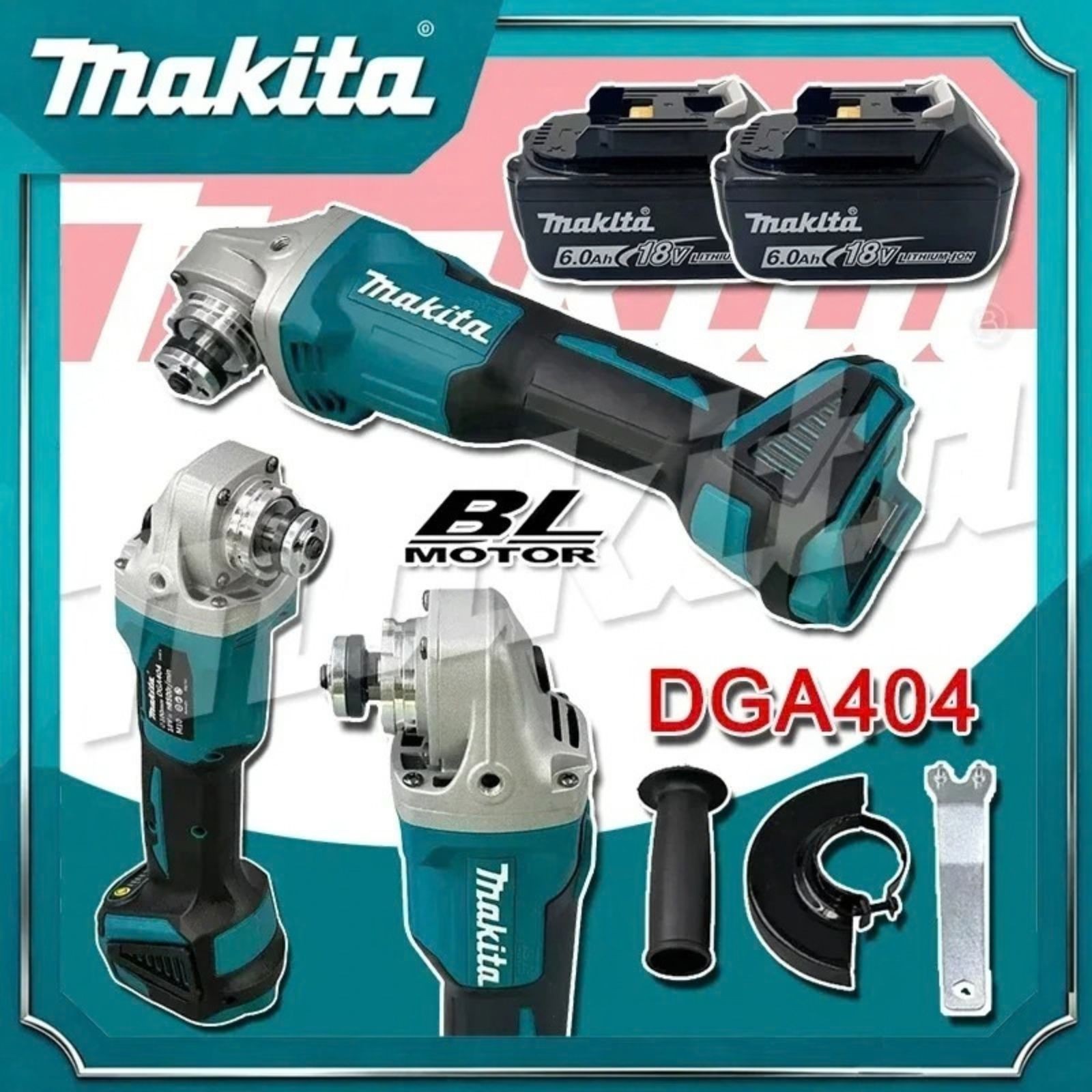 Makita DGA404 125mm/100mm Brushless Lithium Electric Angle Grinder Rechargeable
