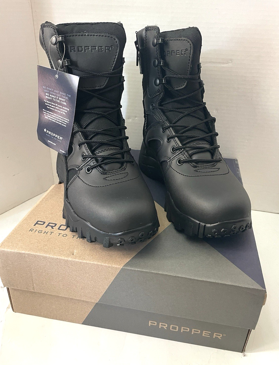 Propper Series 100 Side Zip Waterproof Composite Toe Men\'s Tactical Boots Size 7 Propper Series 100 Side Zip Waterproof Composite Toe Men\'s Tactical Boots Size 7