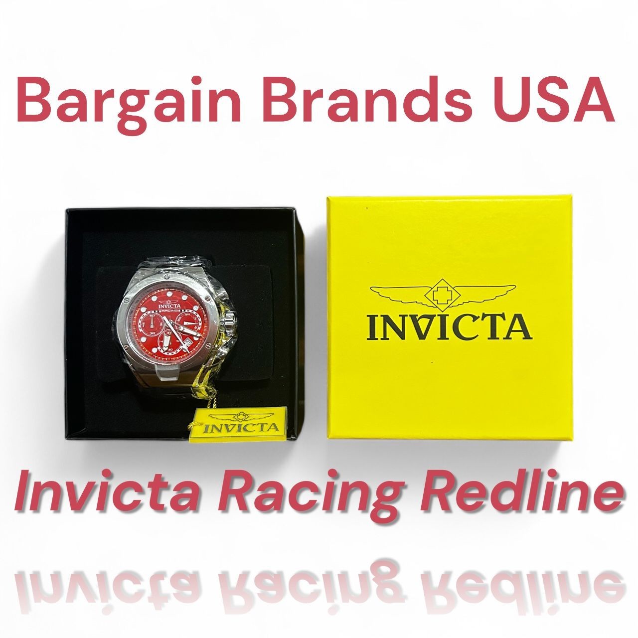 Invicta Racing RedLine Men\'s Watch - 48mm, Steel (47744) Retail 369.00 Invicta Racing RedLine Men\'s Watch - 48mm, Steel (47744) Retail 369.00