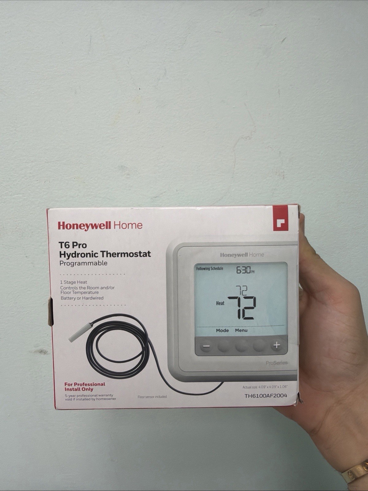 Honeywell PRO TH6100AF2004 T6 Hydronic Programmable Thermostat Honeywell PRO TH6100AF2004 T6 Hydronic Programmable Thermostat