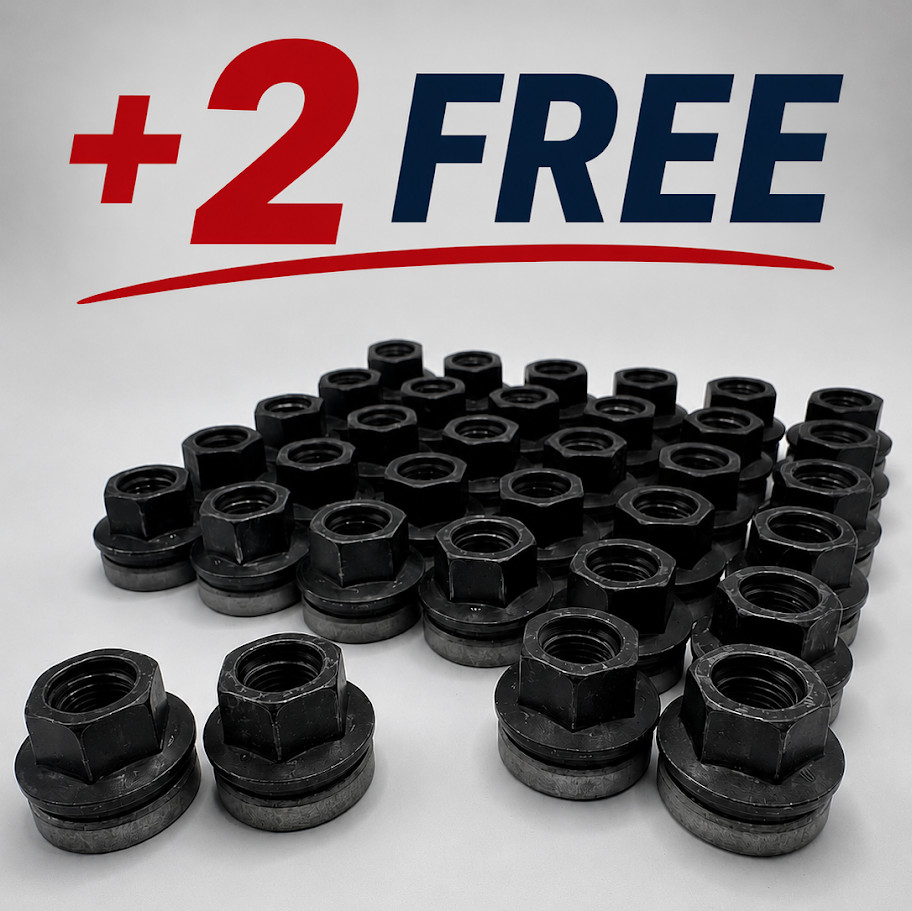 34 OEM FORD SUPER DUTY LUGNUTS, A SET OF 32 + 2 FREE INCLUDED, BK3Z-1012-A