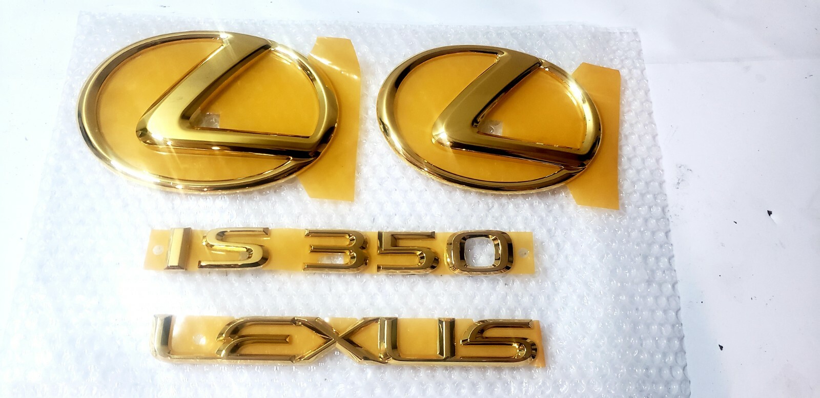 FITS New Lexus IS350 GOLD COMPLETE CAR Emblem KIT REAR 24K 06 07 08 09 10 11 12 FITS New Lexus IS350 GOLD COMPLETE CAR Emblem KIT REAR 24K 06 07 08 09 10 11 12