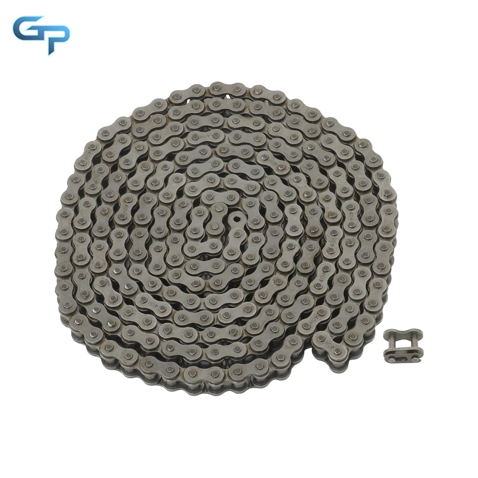 High Strength #40H Heavy Series Roller Chain 10 FT w/ Connecting Link