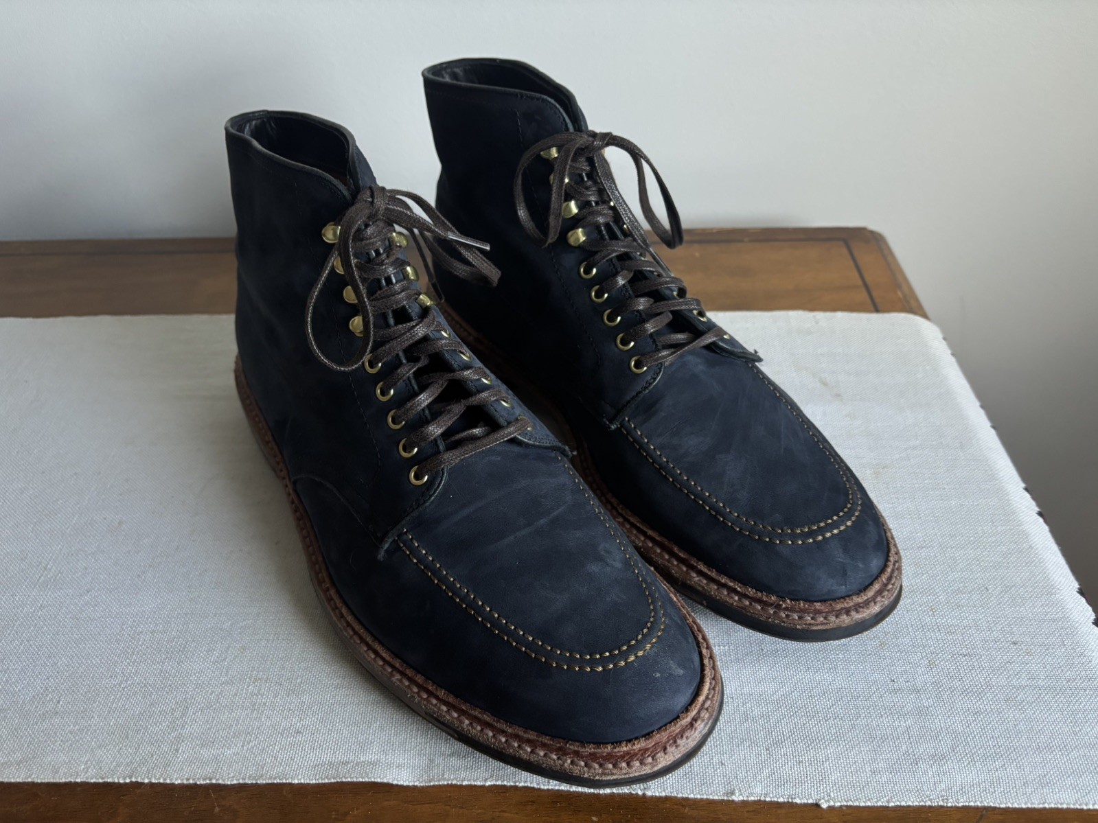 Alden x Sherman Brother Blue Chamois Indy Boot 10 B/D D2919HC with shoe trees Alden x Sherman Brother Blue Chamois Indy Boot 10 B/D D2919HC with shoe trees