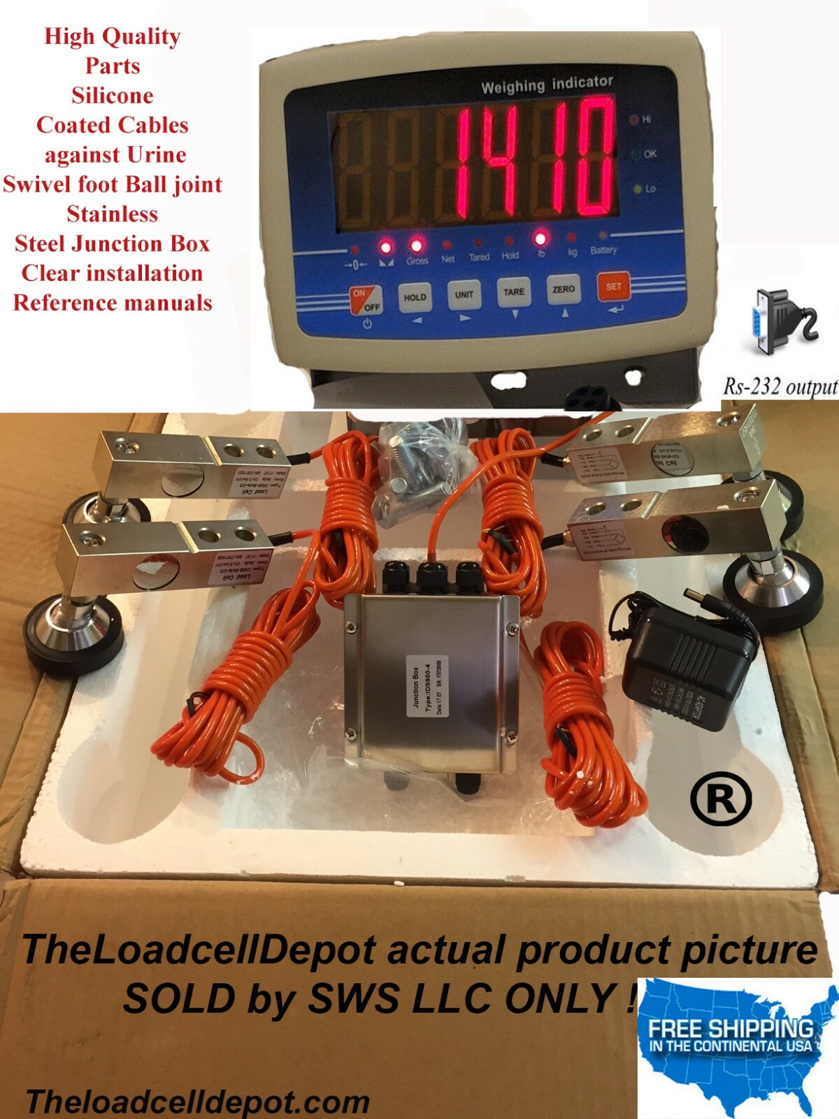 Livestock Scale Kit for Cattle Hogs Sheep Goats Pigs Squeeze Chutes Pallet scale