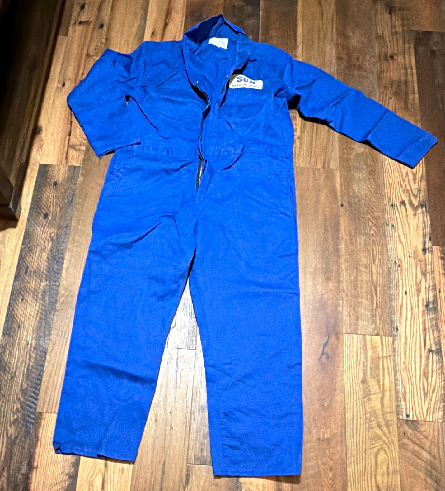 Vintage Sun Pipe Line Company Coveralls Tyndale Indura FR Cotton Size 52 Long