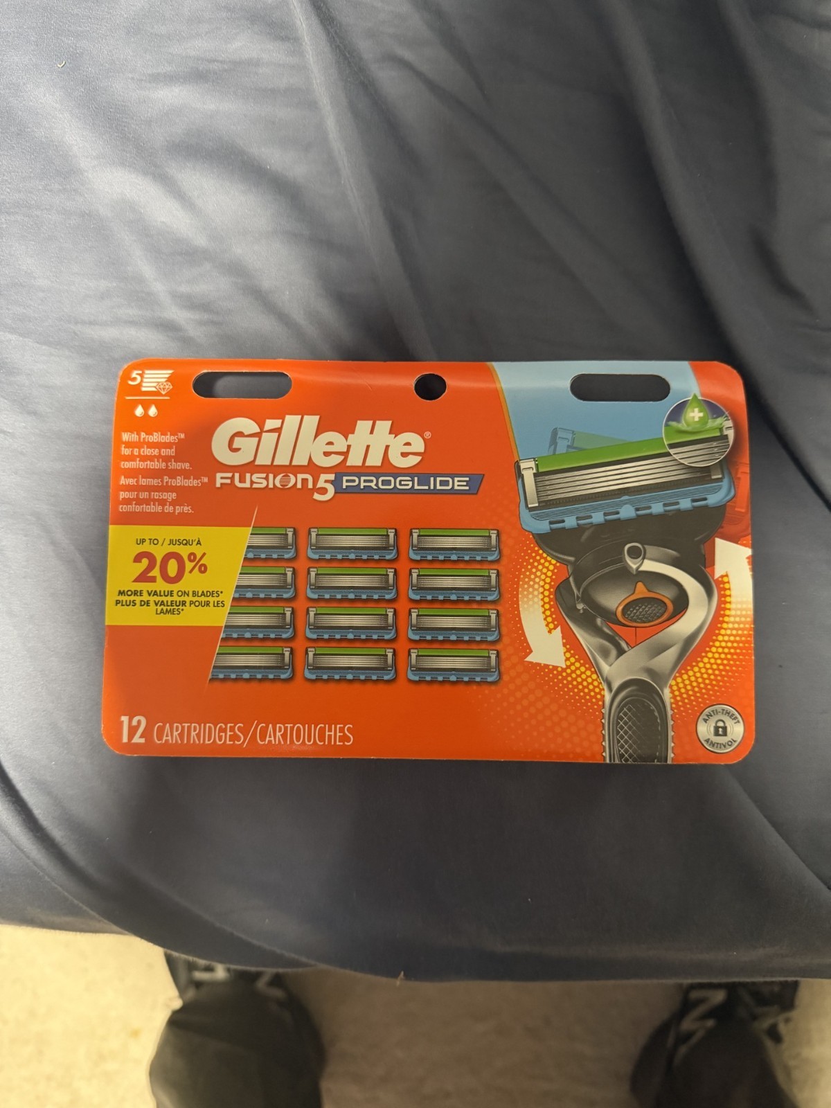 Gillette Fusion 5 Proglide Refill Cartridges 12 Count (Factory Sealed) Gillette Fusion 5 Proglide Refill Cartridges 12 Count (Factory Sealed)