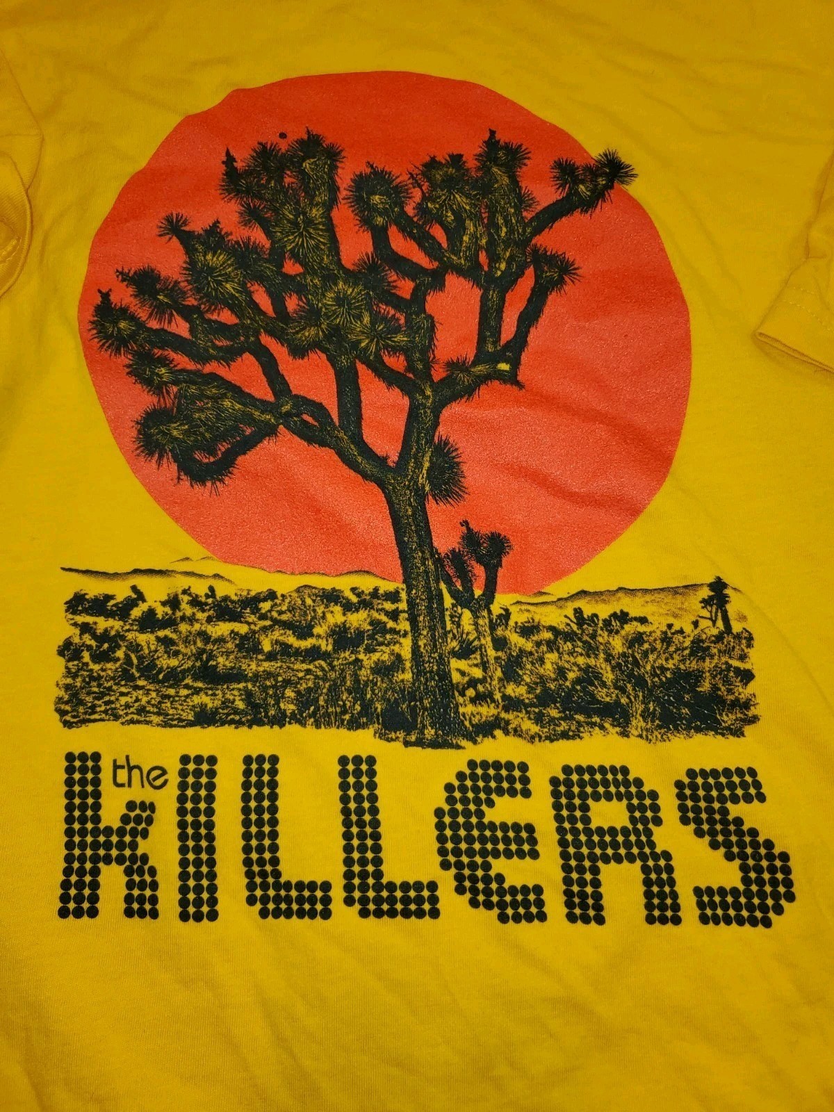 The Killers Imploding Mirage Gold Joshua Tree Tour T-Shirt BL1072