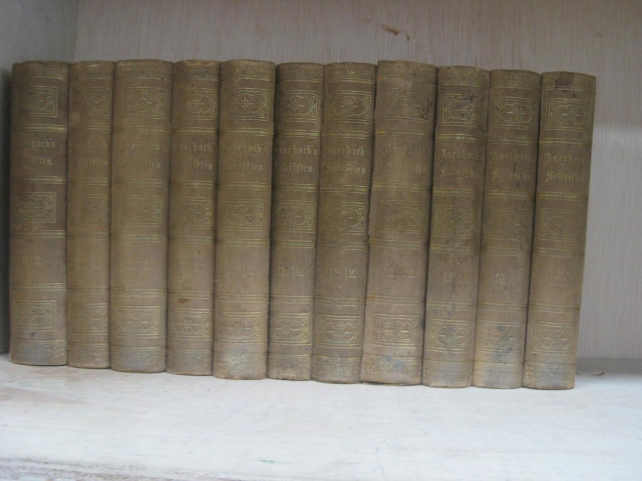 1863 Stuttgart COMPLETE 22 VOL in 11 Berthold Auerbach\'s Gesammelte Schriften
