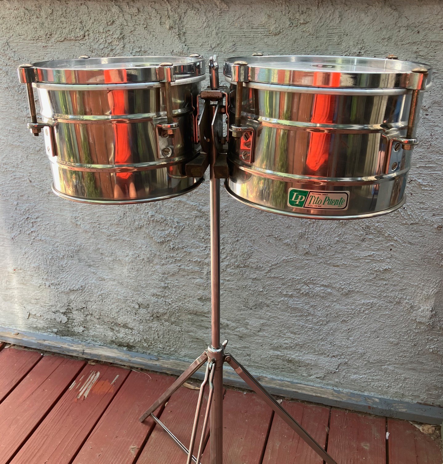 Vintage 1970s LP Tito Puente Timbalitos – Green Label Stainless Steel Vintage 1970s LP Tito Puente Timbalitos – Green Label Stainless Steel