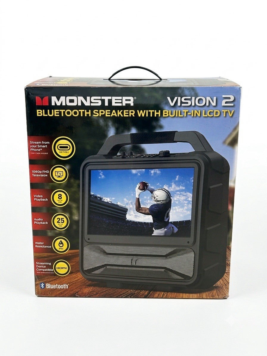 Monster Vision 2 | Portable Entertainment System with 15.6