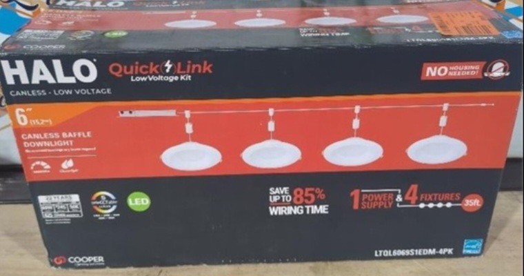 QuickLink Low Voltage, 6 in. Selectable CCT 2700-5000K, 600 Lumens, Recessed... QuickLink Low Voltage, 6 in. Selectable CCT 2700-5000K, 600 Lumens, Recessed...