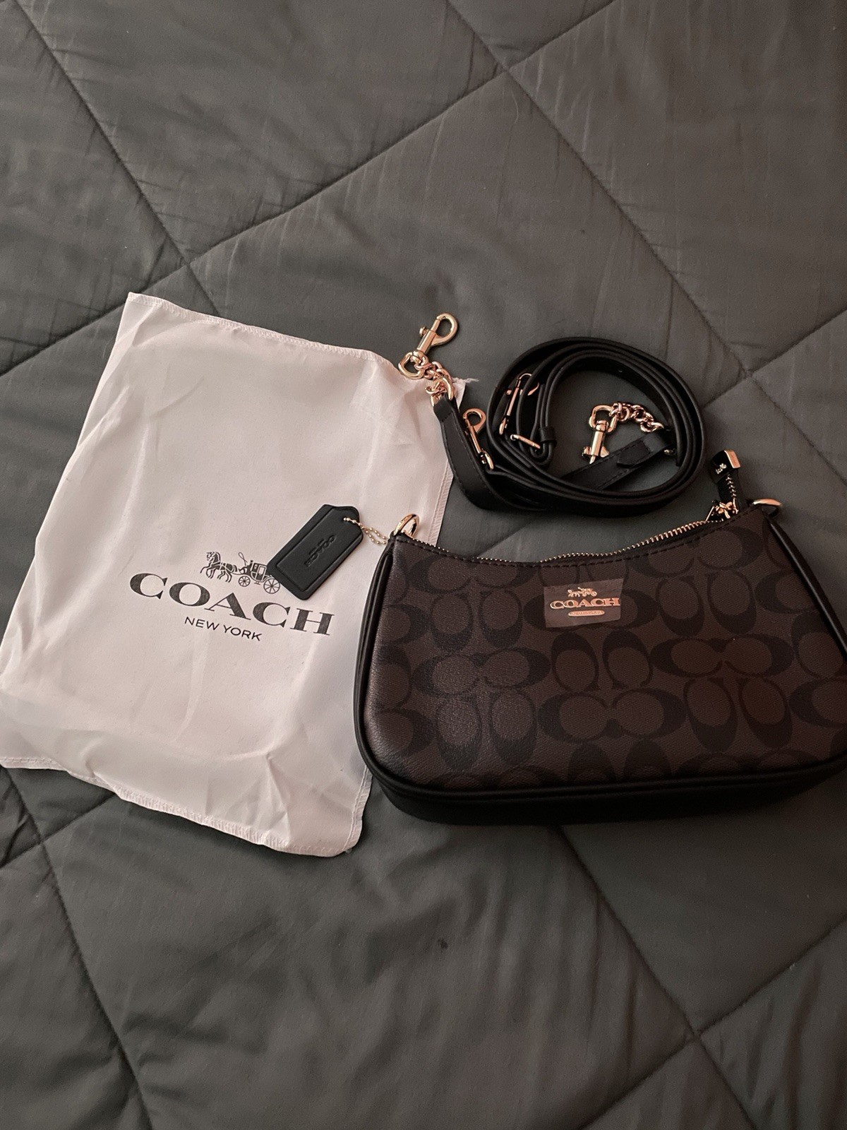 Black Coach Teri Shoulder Bag