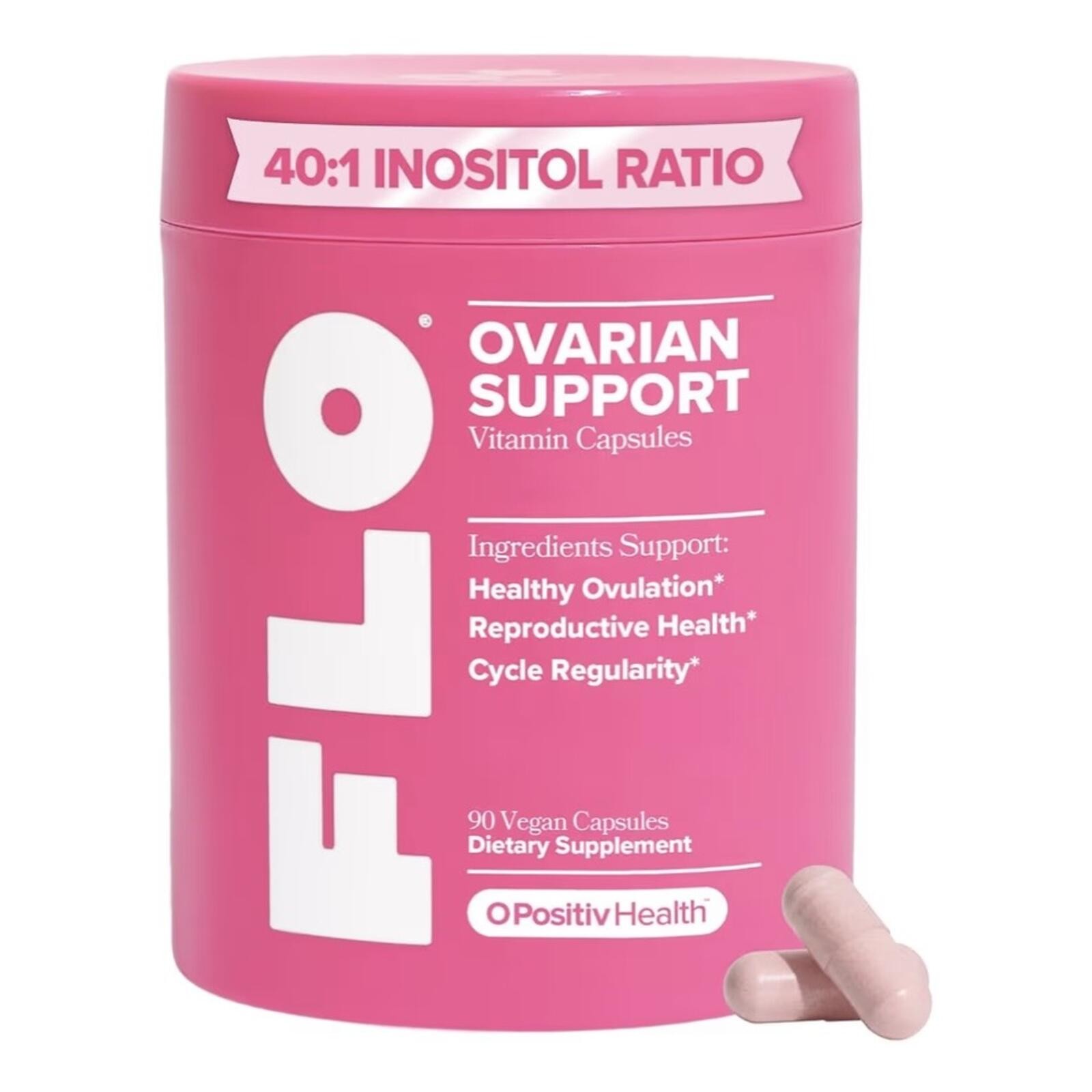 FLO Ovarian Support Vitamin Capsules - 90 Vegan Capsules FLO Ovarian Support Vitamin Capsules - 90 Vegan Capsules