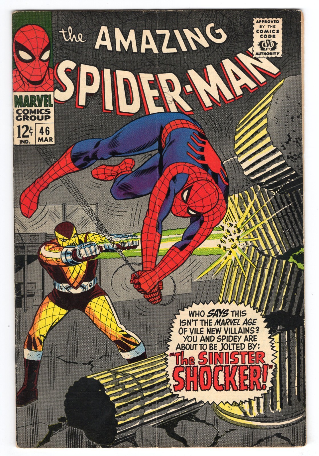 Amazing Spider-Man 46 1967 Marvel Comics VG/F 5.0 Origin & 1st App Shocker