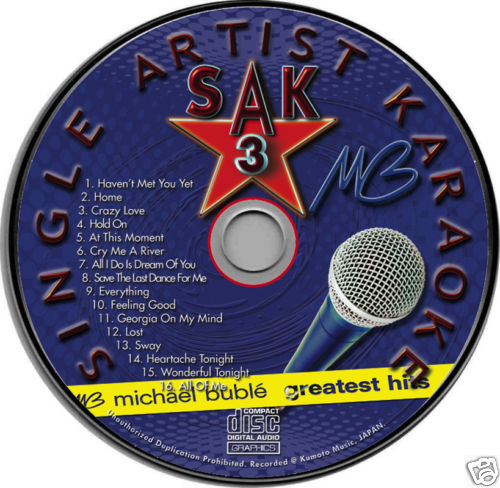 Michael Buble Karaoke CDG Brand NEW 16 Songs HAVEN\'T MET YOU YET Home CRAZY LOVE