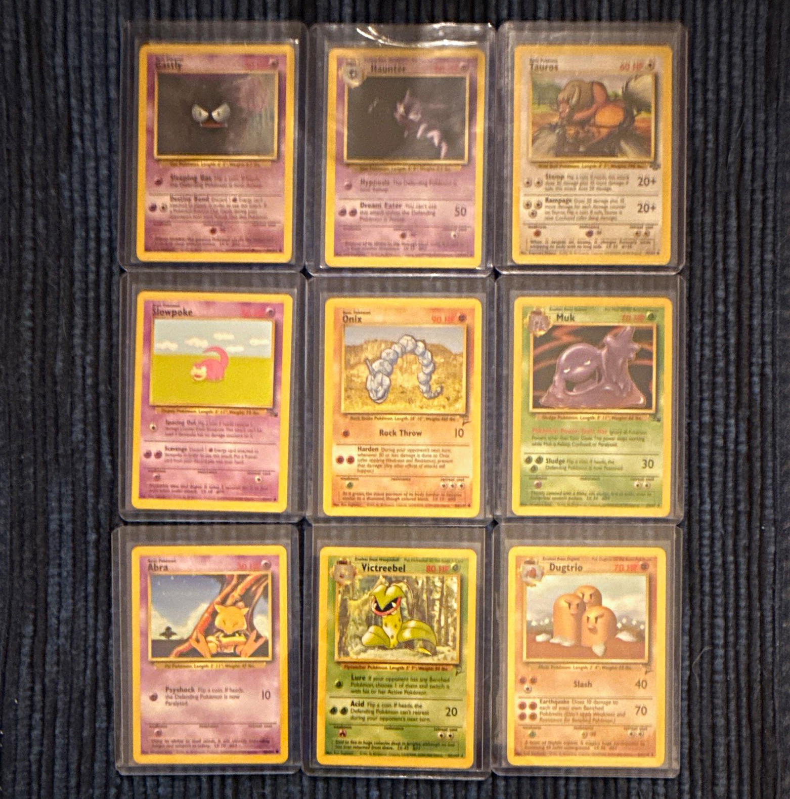NM/LP+ 1999 WOTC Old Vintage Pokemon, 9-Card Lot - Gastly Haunter + rares NM/LP+ 1999 WOTC Old Vintage Pokemon, 9-Card Lot - Gastly Haunter + rares