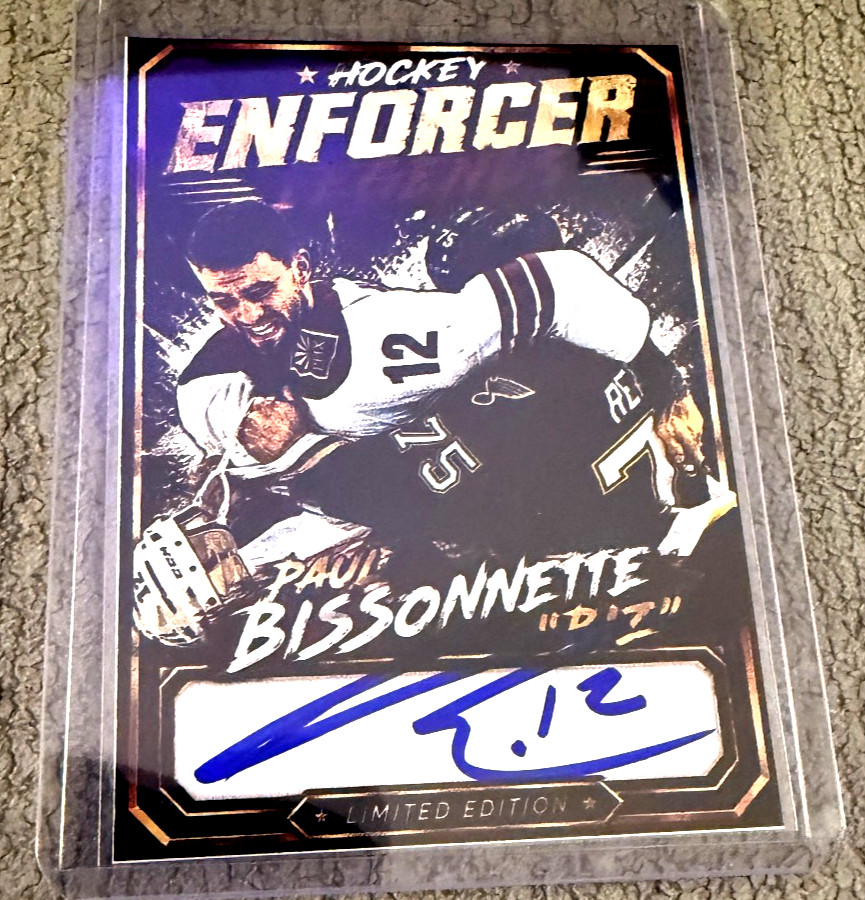 Paul Bissonnette Signed on Card Autograph (2026 NHL Phoenix Coyotes Auto)