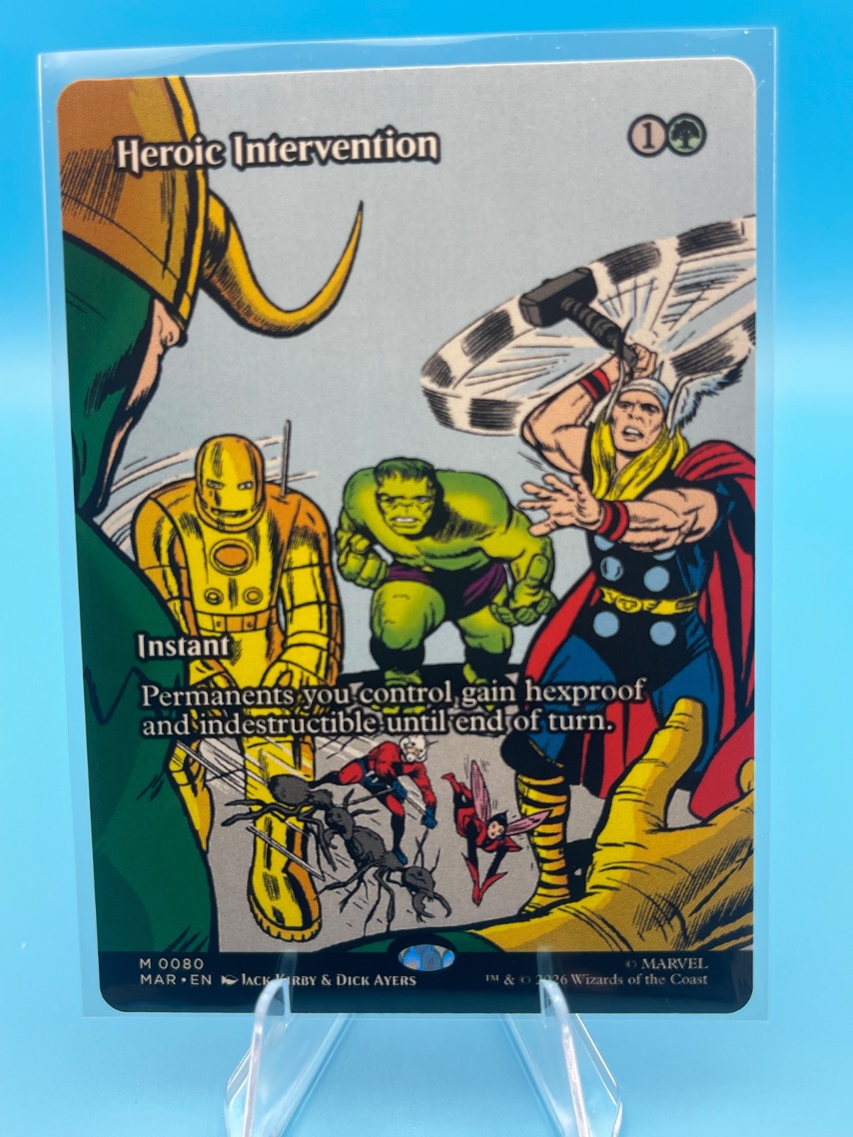 Heroic Intervention (0080) (Borderless) Marvel Universe - Regular Heroic Intervention (0080) (Borderless) Marvel Universe - Regular