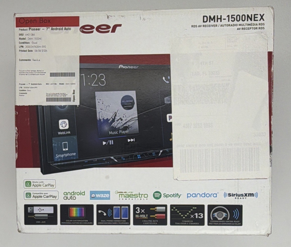 Pioneer DMH-1500NEX Digital Media Receiver with 7 Pioneer DMH-1500NEX Digital Media Receiver with 7