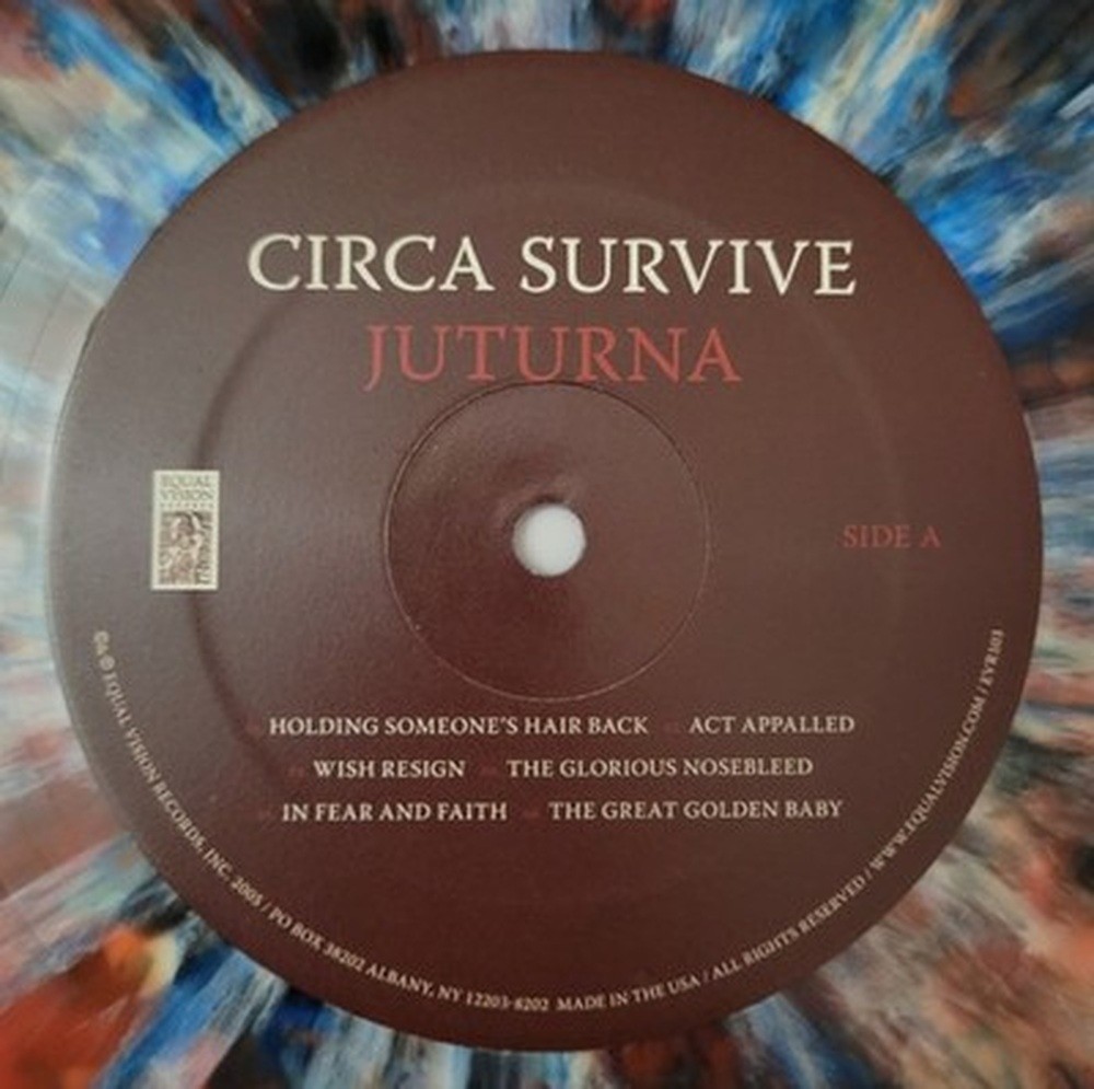 Circa Survive Juturna Limited Edition Vinyl Rare Red Dress Splatter