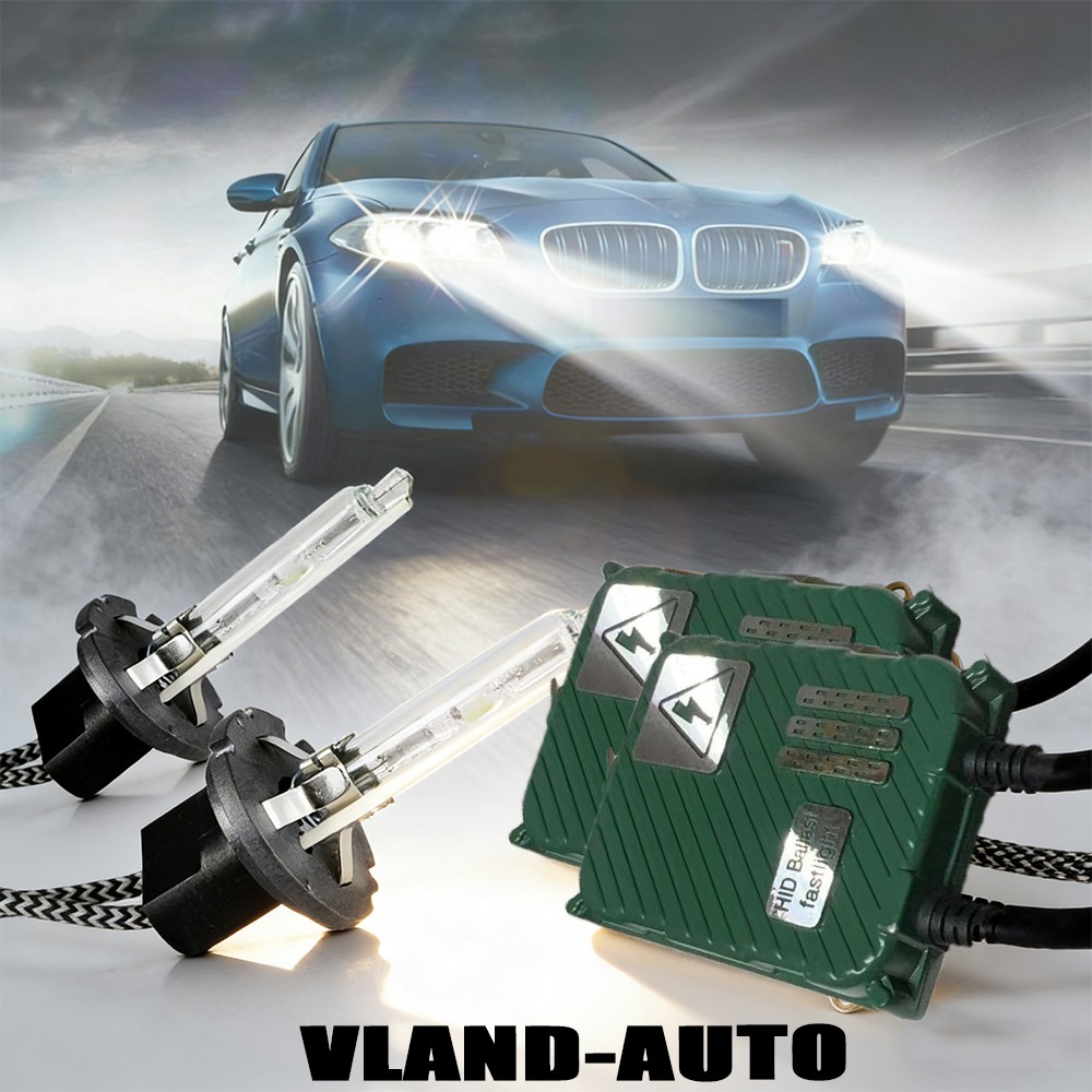 VLAND D2H HID Xenon Headlight Bulbs with  Ballast Kit 35W 6000K High Low Beam