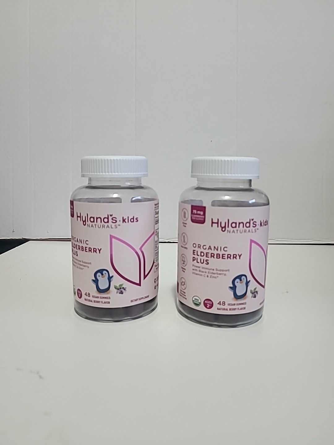 Hyland\'s Naturals Kids Organic Elderberry Plus Gummies Zinc Vit C 48ct X 2 Pk Hyland\'s Naturals Kids Organic Elderberry Plus Gummies Zinc Vit C 48ct X 2 Pk