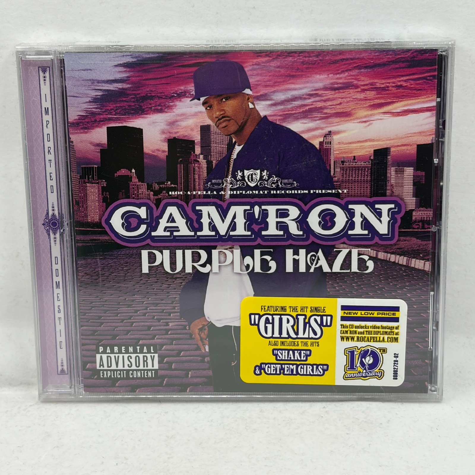 Cam'ron Purple Haze (CD, 2004) Brand New/Sealed Hype Sticker w/Remainder Punch Cam'ron Purple Haze (CD, 2004) Brand New/Sealed Hype Sticker w/Remainder Punch