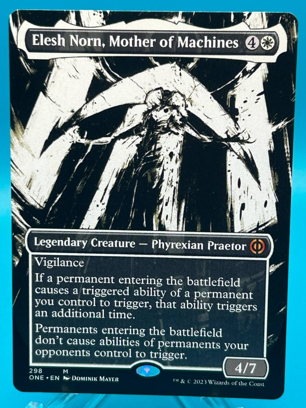 x1 Elesh Norn, Mother of Machines ONE MTG 298 SHOWCASE BORDERLESS MYTHIC M/NM 1x