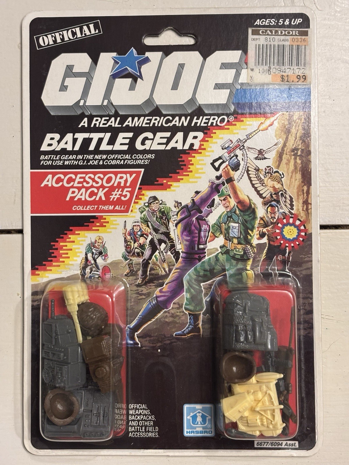 Vintage 1986 Hasbro GI Joe Battle Gear Accessory Pack #5 MOSC Vintage 1986 Hasbro GI Joe Battle Gear Accessory Pack #5 MOSC