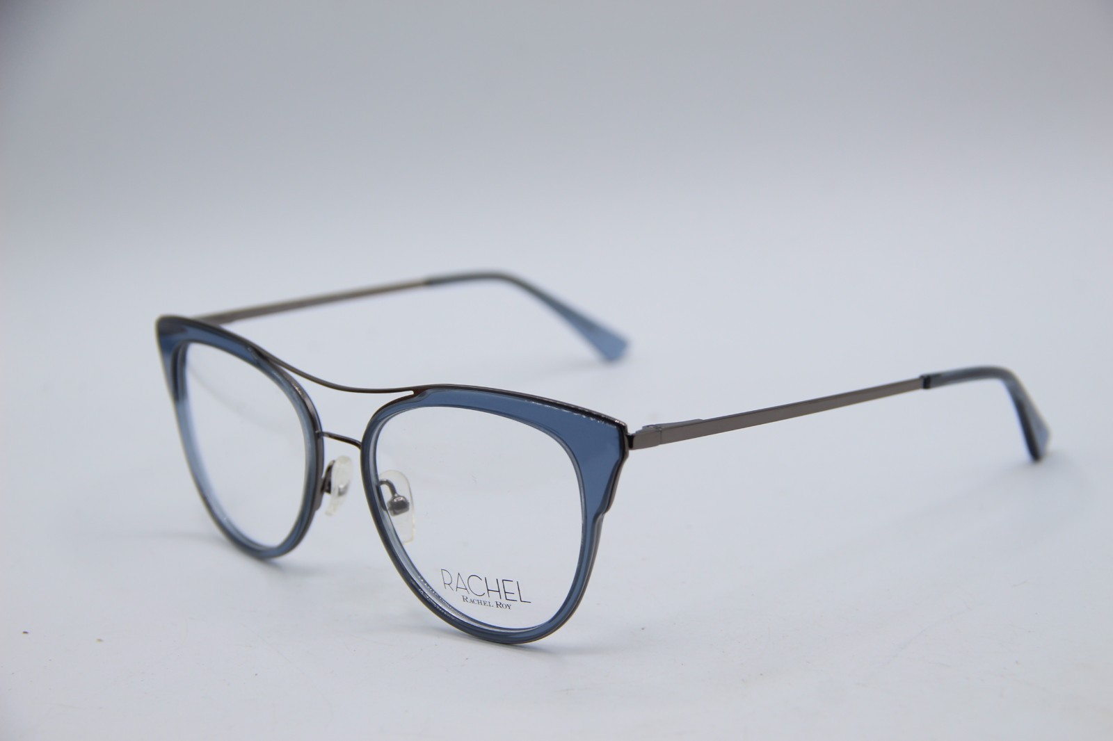 NEW RACHEL ROY WANDERLUST SKY BLUE SILVER AUTHENTIC FRAMES EYEGLASSES 52-17