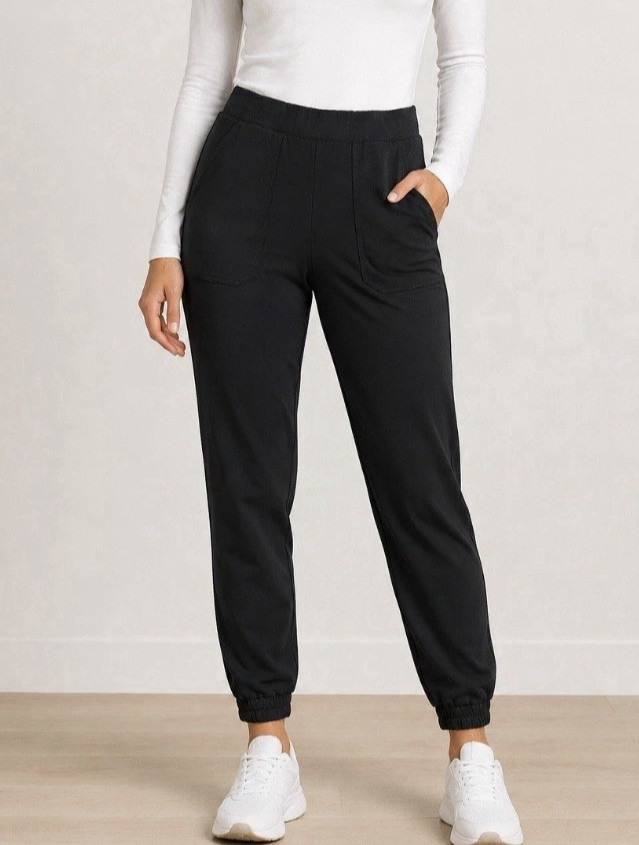 Spanx Air Essentials Jogger Black Womens XS Tapered Active Pants Spanx Air Essentials Jogger Black Womens XS Tapered Active Pants