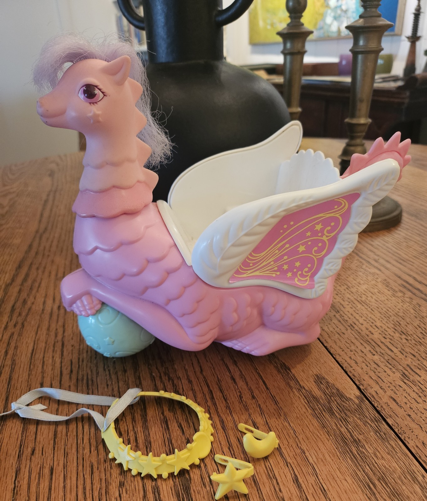 1987 Hasbro Moon Dreamers Dragon GALAXIA Carriage RARE with HTF Clips & Necklace 1987 Hasbro Moon Dreamers Dragon GALAXIA Carriage RARE with HTF Clips & Necklace