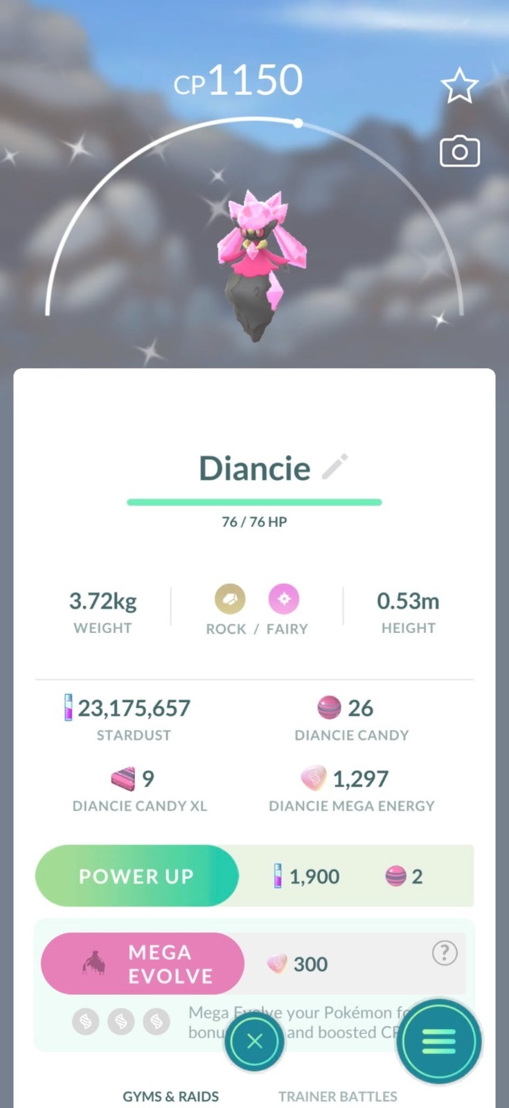 Rare SHINY DIANCIE Pokémon - 100% Authentic - Custom OT - Go to Home