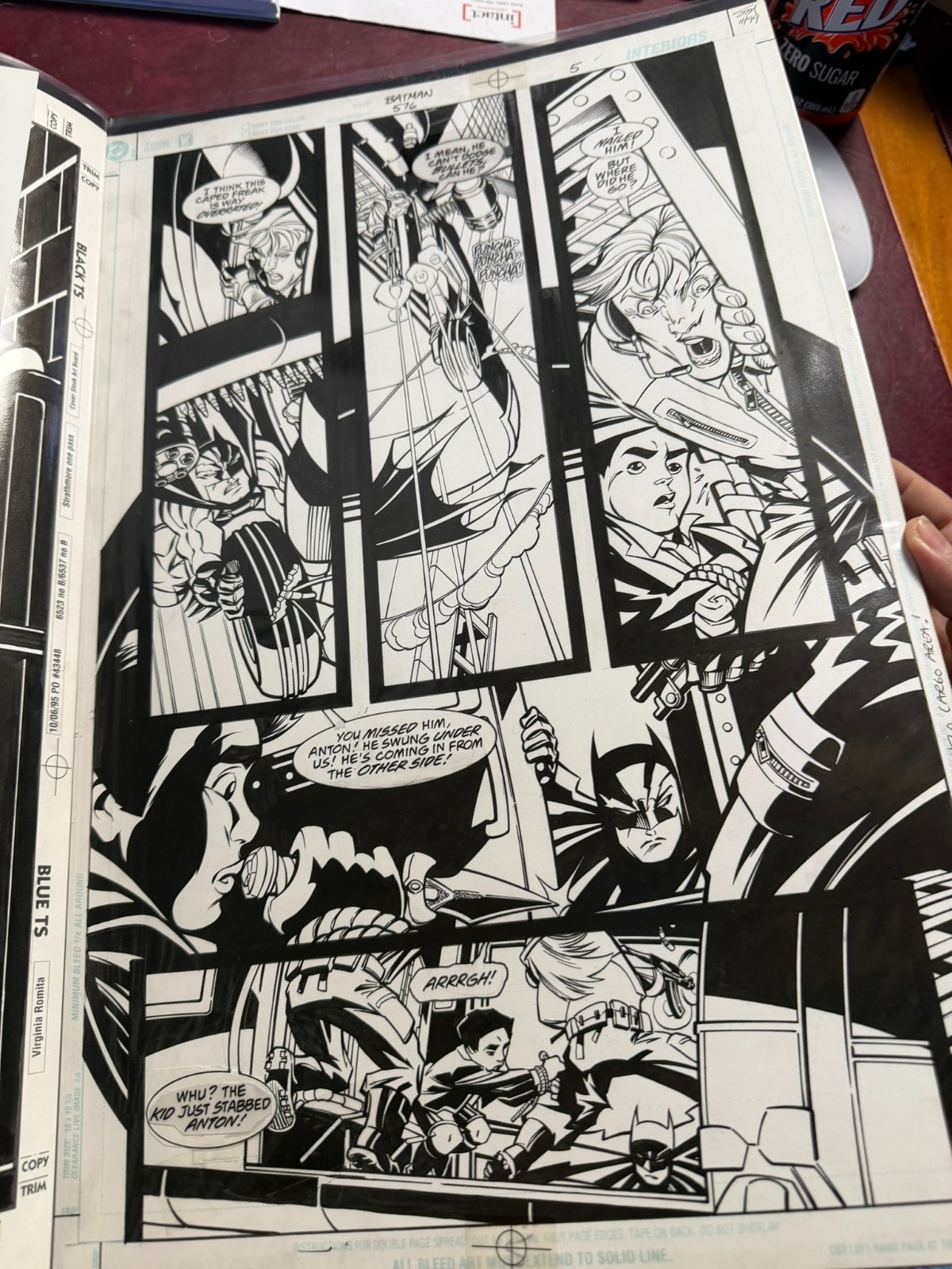 Batman #576 Pg 5 Original Art Scott McDaniel Karl Story DC Published 2000