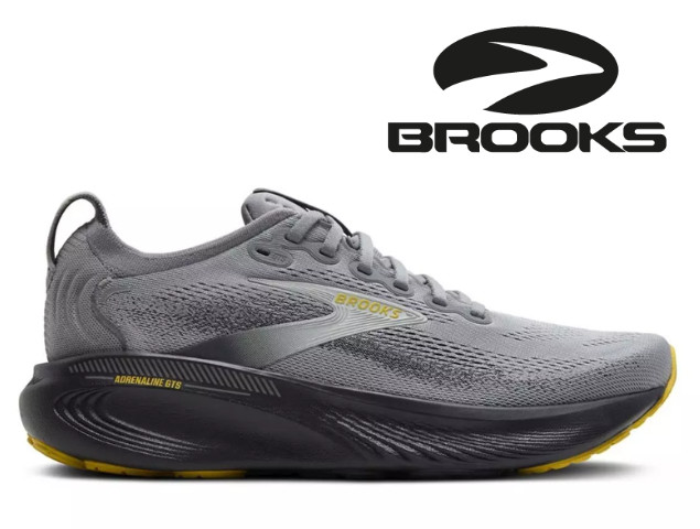 Men's Brooks Adrenaline GTS 25 Road Running Shoes Grey Wide, No Import Fee Men's Brooks Adrenaline GTS 25 Road Running Shoes Grey Wide, No Import Fee