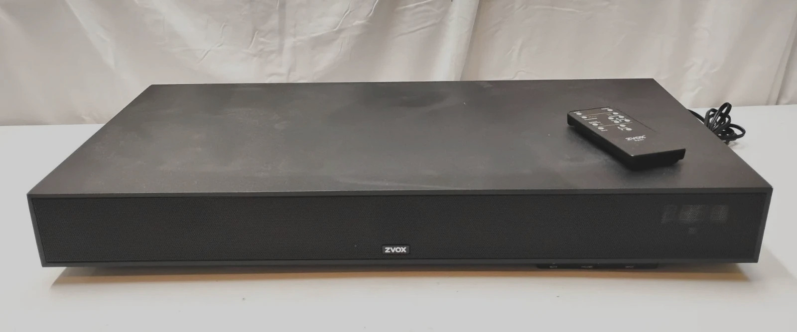 ZVOX SoundBase Model 330 Single-Cabinet Sound System Speaker w/ Power & remote ZVOX SoundBase Model 330 Single-Cabinet Sound System Speaker w/ Power & remote