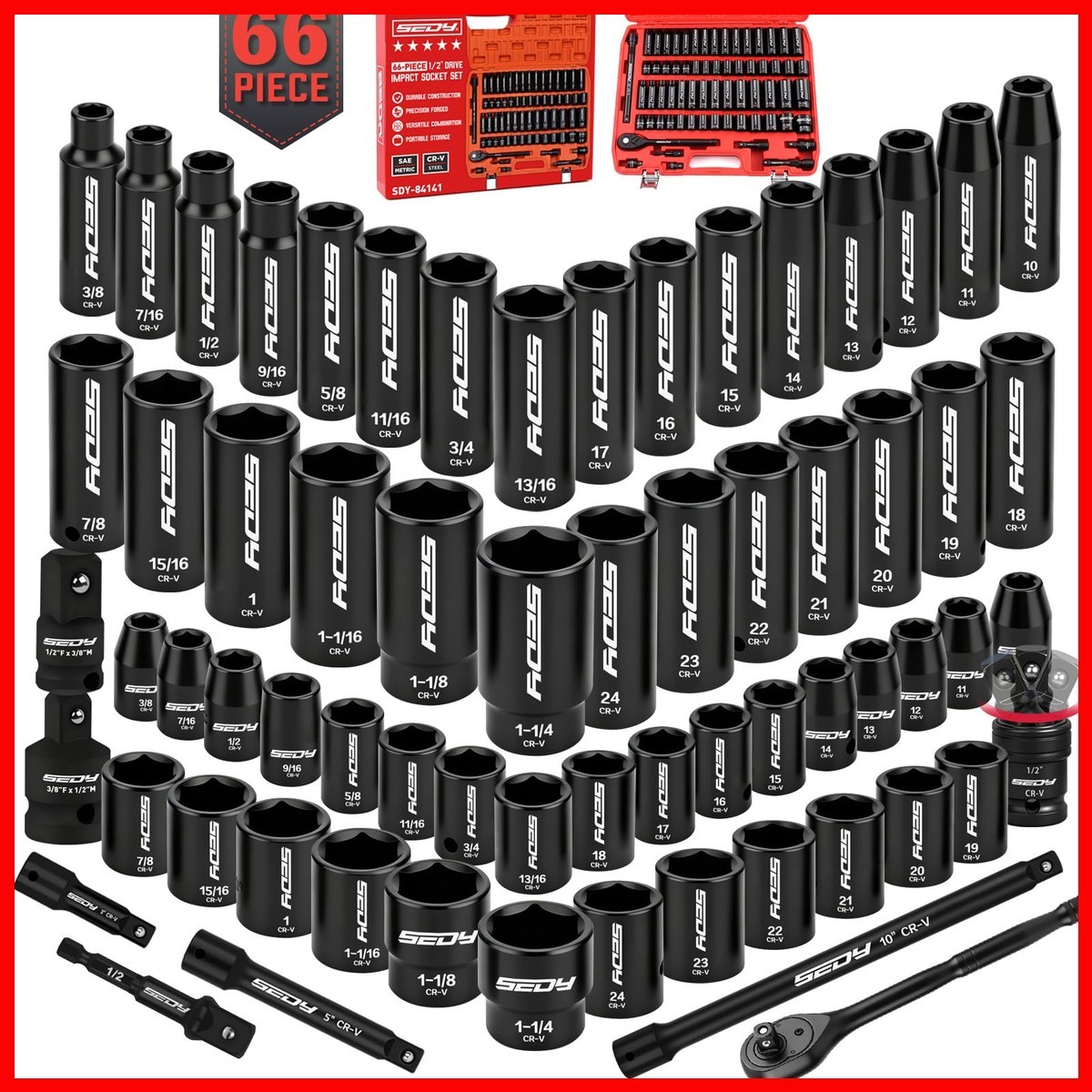 SEDY 66-Piece 1/2 SEDY 66-Piece 1/2