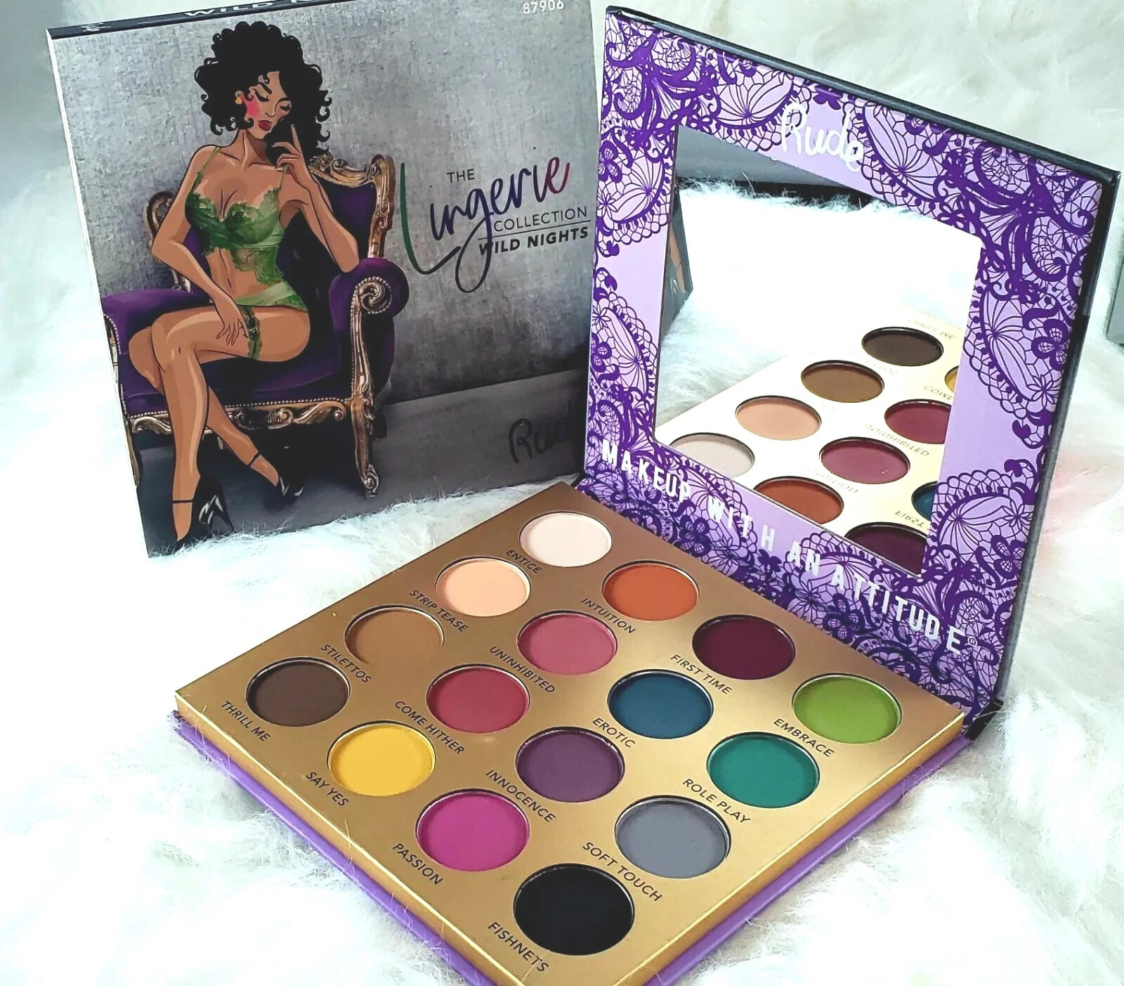 Rude The Lingerie Wild Nights Eyeshadow Palette 16 colors Rude The Lingerie Wild Nights Eyeshadow Palette 16 colors