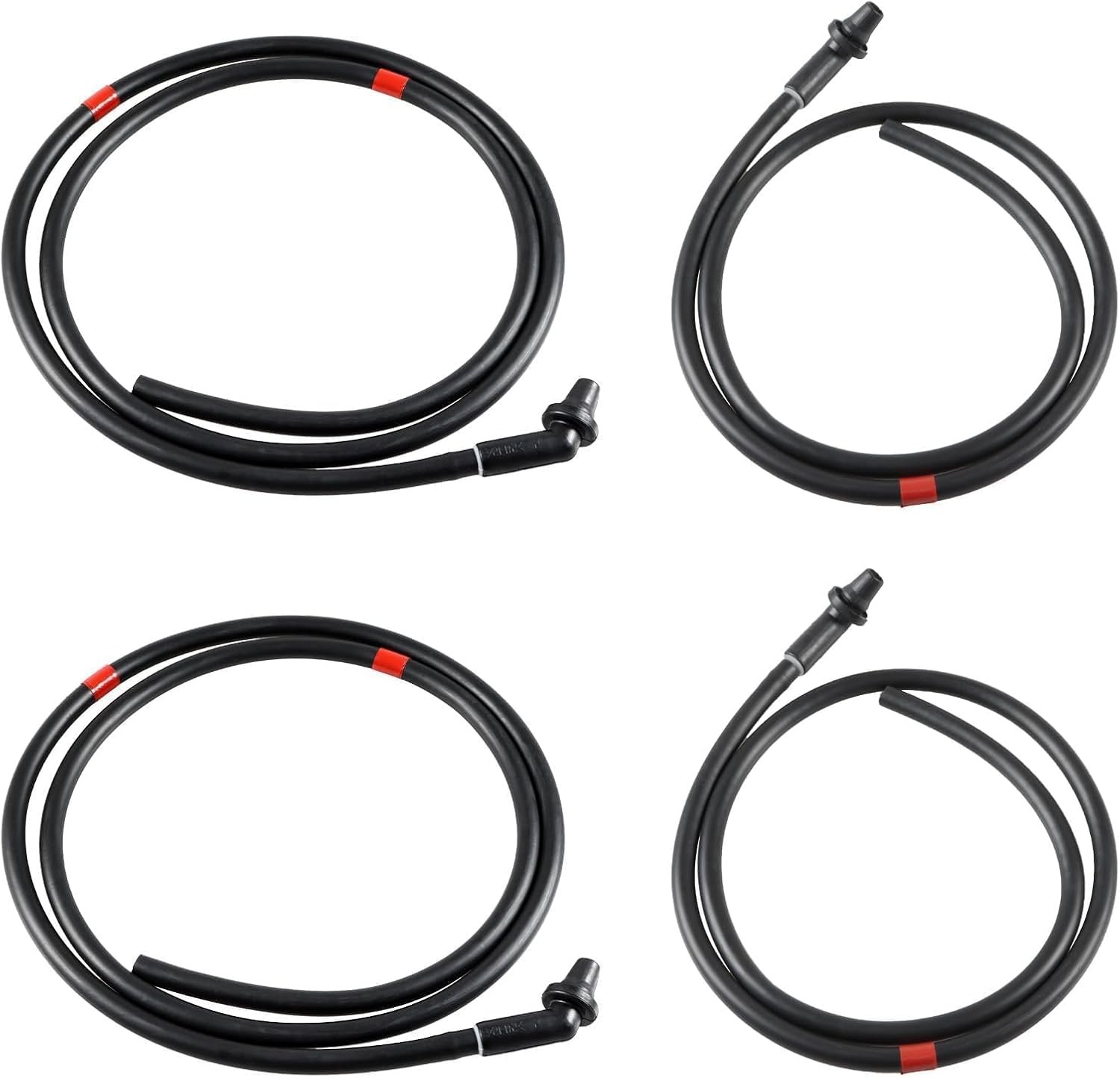 2Pcs Front + 2Pcs Rear Sunroof Drain Tubes, Sun Roof Water Drain Pipes Hoses Com 2Pcs Front + 2Pcs Rear Sunroof Drain Tubes, Sun Roof Water Drain Pipes Hoses Com