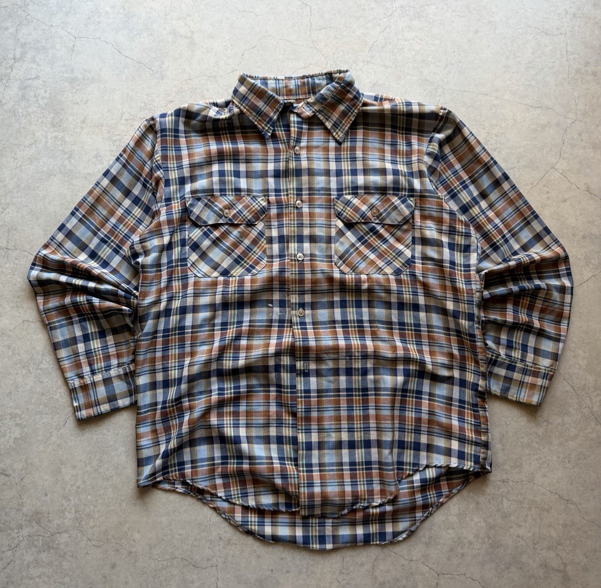 80s VINTAGE BIG MAC Check Plaid Shirt 80s VINTAGE BIG MAC Check Plaid Shirt