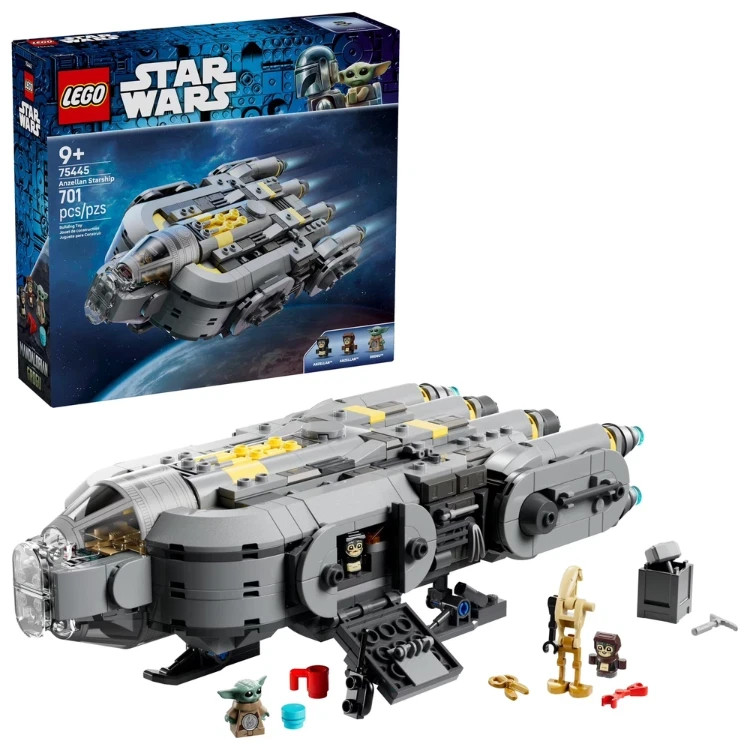 LEGO Star Wars Mandalorian Grogu Anzellan Starship 75445 701 pcs Building Set LEGO Star Wars Mandalorian Grogu Anzellan Starship 75445 701 pcs Building Set