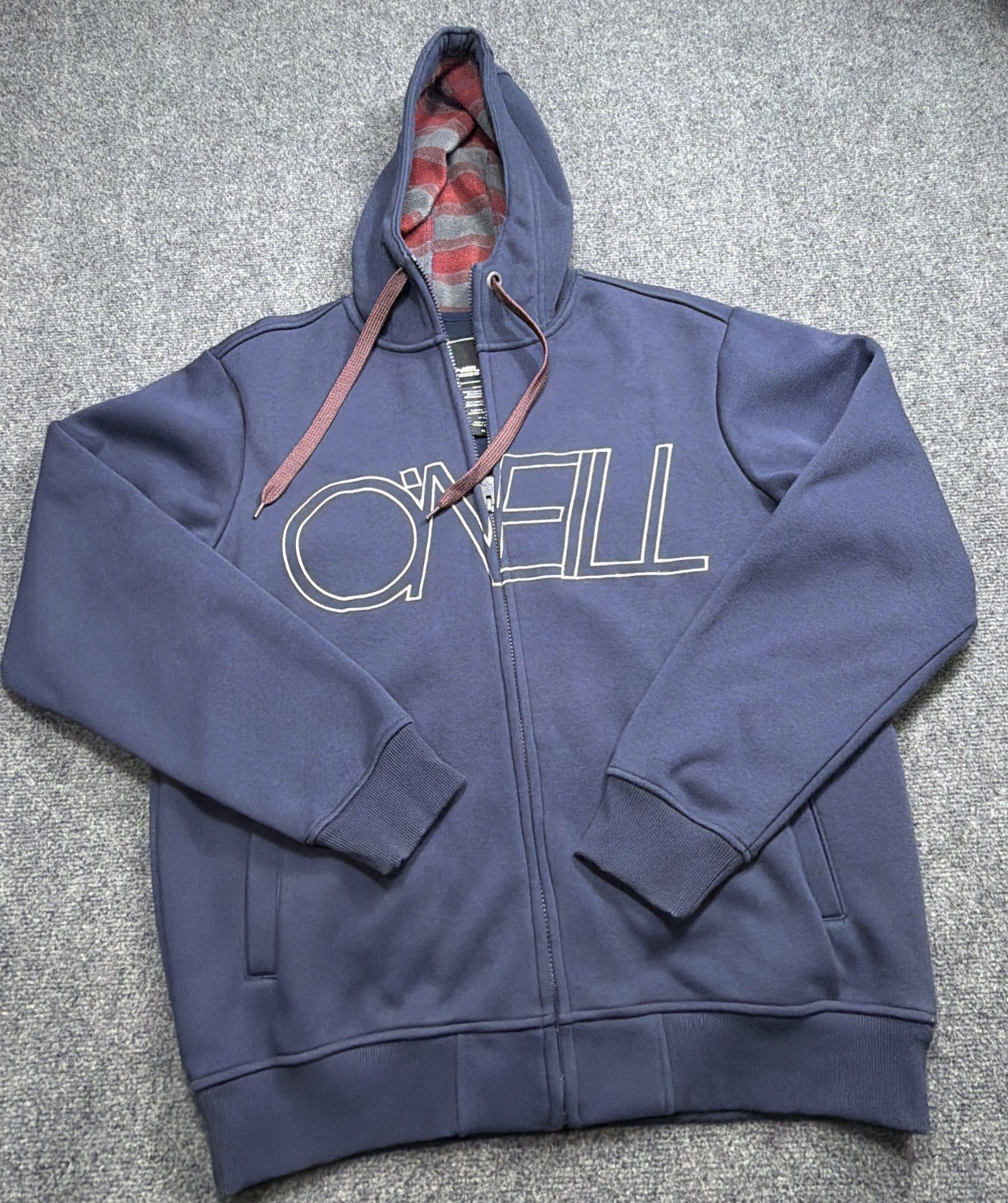 Vintage O\'Neill Hoodie Men’s XL Y2K Heavyweight Embroidered Blue Thick MINT