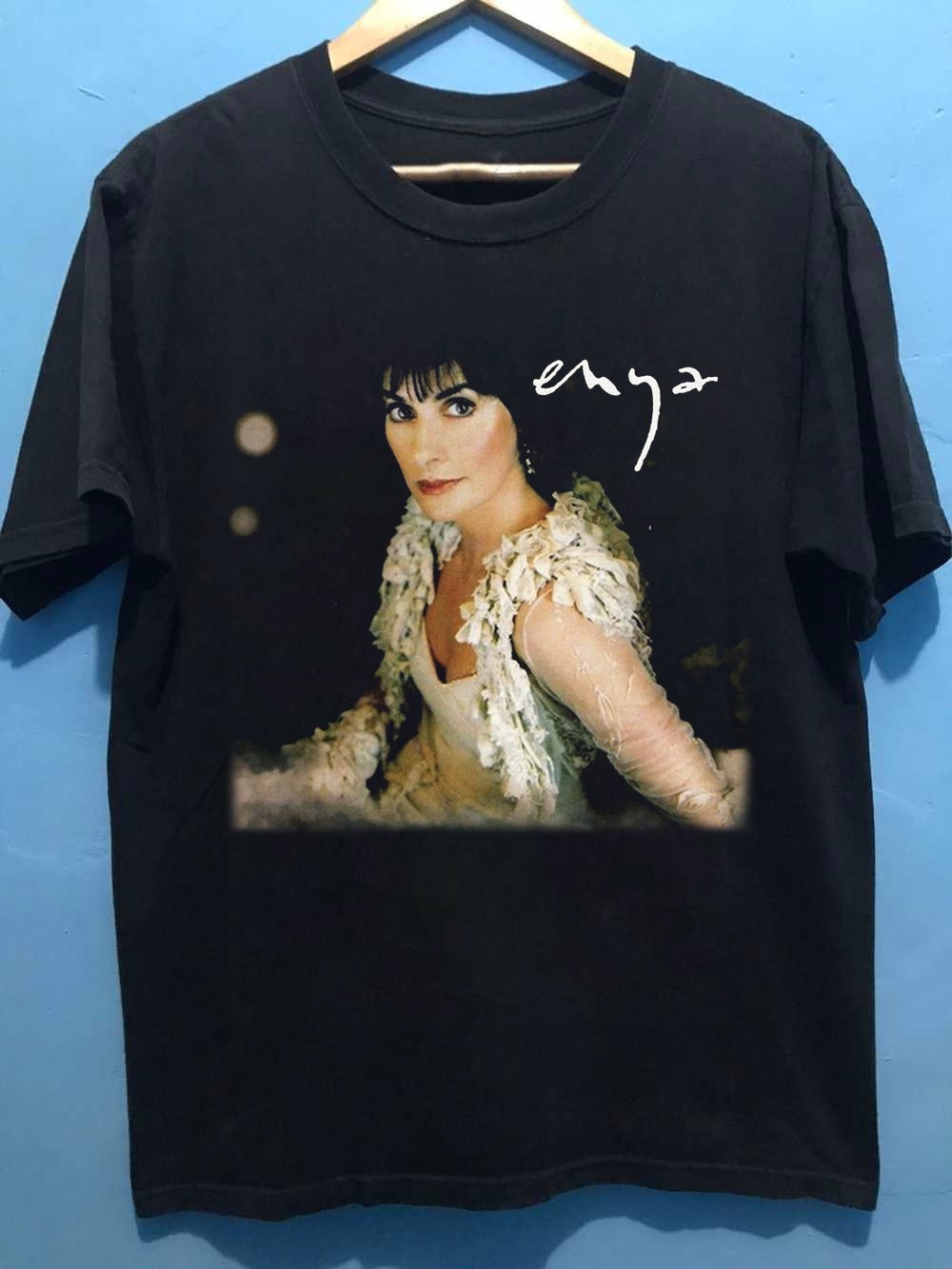 VIntage Enya Cotton Black Shirt Unisex Concert S to 5XL DO489