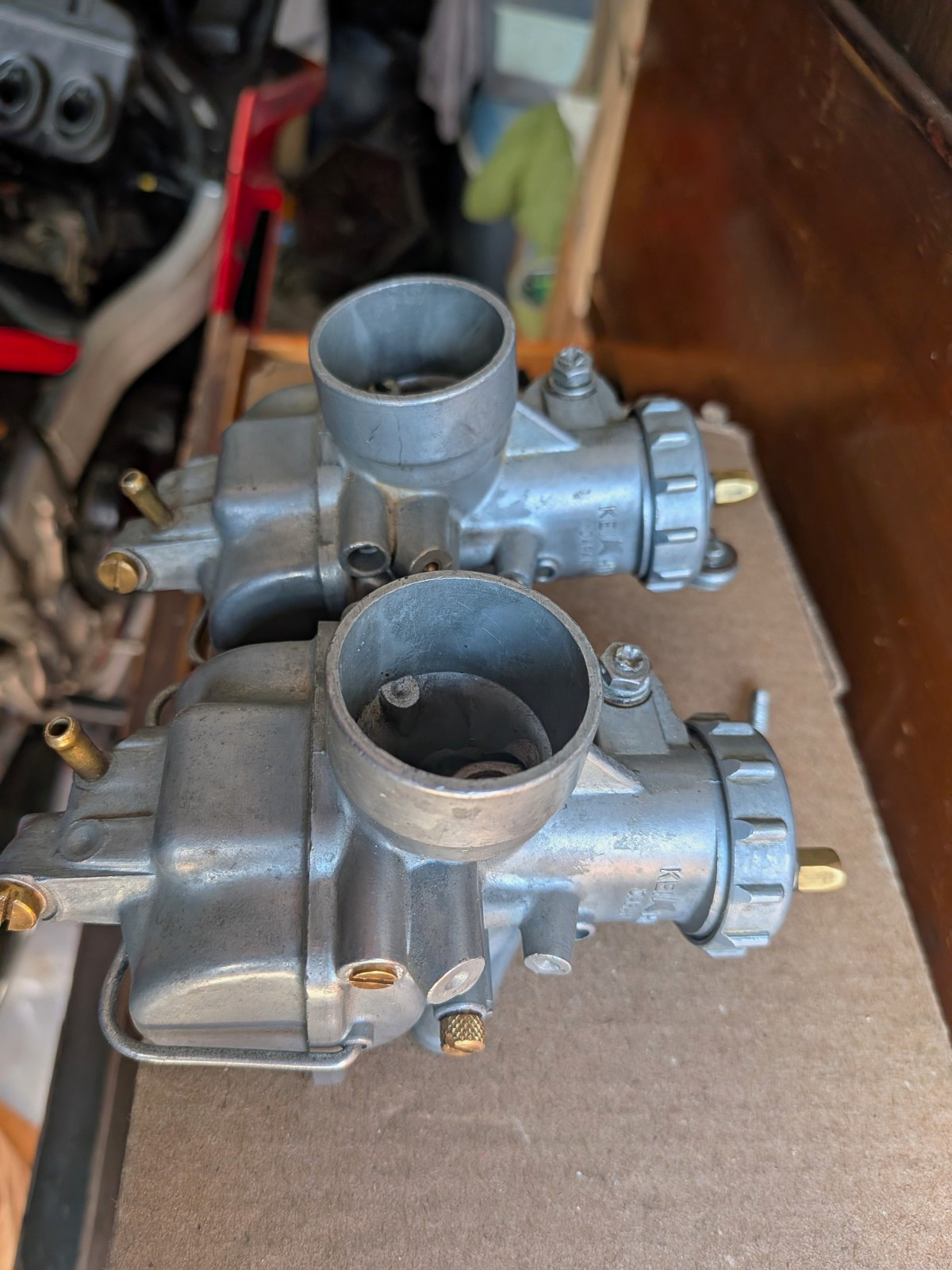 1965-1968 Honda CB160 CL160 Carburetors Carbs Set Pair OEM Keihin LM71 1965-1968 Honda CB160 CL160 Carburetors Carbs Set Pair OEM Keihin LM71